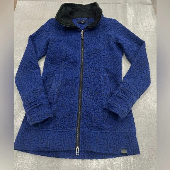 [XS] TONIA DEBELLIS Blue Black MOLLY  JACKET - Picture 2 of 9